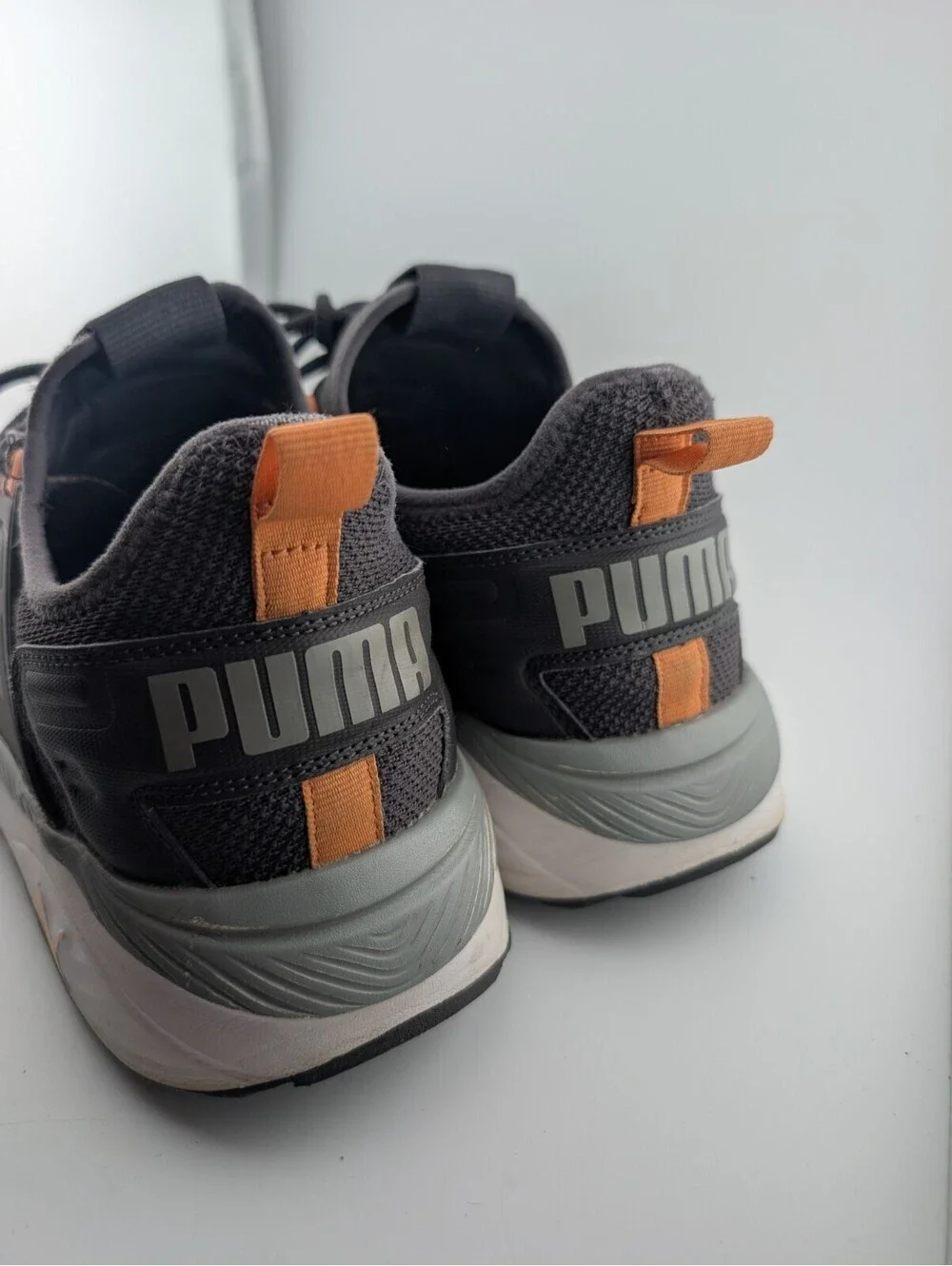 Puma Men's Size 12 Pacer 23 Running Shoes Gray Orange